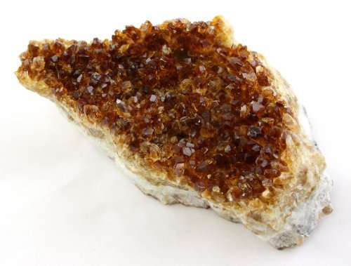 Crystal Allies Specimens: Natural Citrine Druze Cluster from Brazil - 1lb to 2lbs