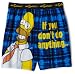 Briefly Stated Men's Simpsons - Homer Mistakes Boxer,Navy,Medium