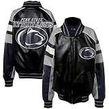 NCAA Penn State Nittany Lions Youth Navy Blue Varsity 2010 Full Zip Leather Jacket