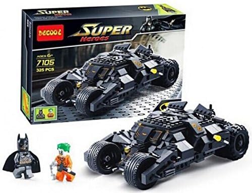 Marvel Super Heroes Batman Chariot Tumbler Building Blocks Decool 7105 Joker Bricks toys Compatible with Lego minifigures (Original Box) by Vitavus