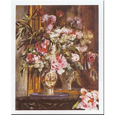 Pierre-Auguste Renoir Peonies Lilacs and Tulips Art Print Poster - 16x20