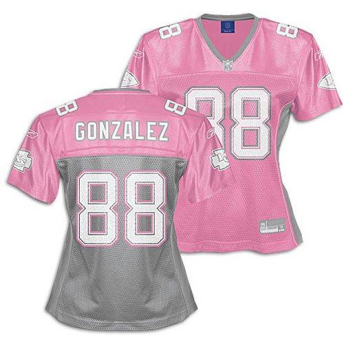 Tony Gonzalez Chiefs Pink NFL Fashion Jersey