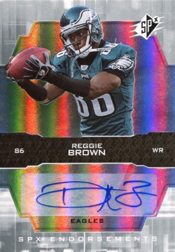 Reggie Brown Autographed/Hand Signed 2007 UpperDeck Philadelphia Eagles Football Card
