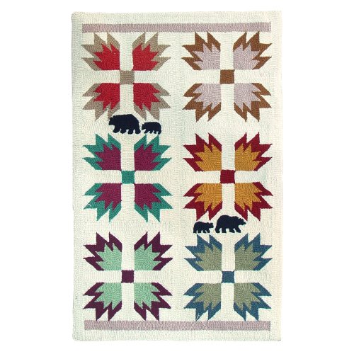 Patch Magic Small Bears Paw Rectangular Rug, 33-Inch by 52-Inch