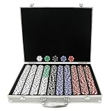 Trademark Poker 1,000 Landmark Casino 11.5 Gram Poker Chips with Aluminum Case
