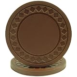 Super Diamond Poker Chips (STAMPABLE) - BROWN