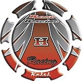 03-11 HONDA CBR600RR: KEITI GAS CAP PAD - HONDA RED/SILVER WING (SILVER)