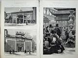 1878 Paris Chinese Champ Mars Japanese Building People