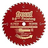 Freud TKR304 8-1/4 inch 40 Tooth ATB Thin Kerf Finishing Saw Blade with 5/8 inch Arbor and PermaShield Coating