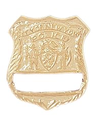 CleverEves 14K Gold Pendant Police Badge 4.9 - Gram(s)