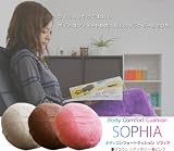SOPHIA(ソフィア) ボディコンフォート マッサージクッション ヒーター機能付き 【丸型 回転 リラクゼーション 洗える】 ブラウン SOPHIA