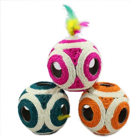 Natural Sisal Lovely Spherical Cat Scratch Ball Pet Toy