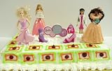 Adorable Barbie Themed Barbie Doll 8 Piece Birthday Cake Topper Set Featuring 4 Random Miniature Barbie Doll Figures and 4 Barbie Themed Birthday Candles