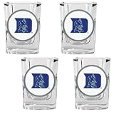 Duke Blue Devils 4pc Square Shot Glass Set NCAA College Athletics