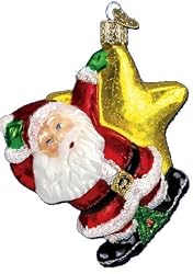 Swinging on a Star Santa Ornament