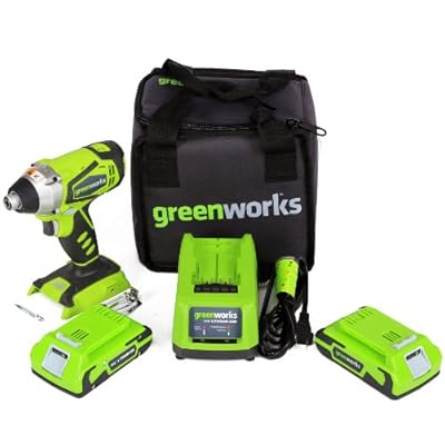 GreenWorks G24 24V Impact Driver with Lithium-Ion Batteries