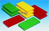 LEGO SMALL BASE PLATES 9/PK 2-3/8 X 5 3 COLORS