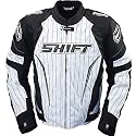 Shift Racing Avenger Men's Textile Street Motorcycle Jacket - Color: White Pinstripe, Size: Large