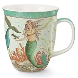 Coastal Tropical Mermaid Coffee Latte Mug