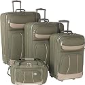 American Tourister Arrival 4-Piece Luggage Set (Hunter/Tan)