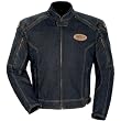 Cortech DSX Men's Denim Street Motorcycle Jacket w/ Free B&F Heart Sticker Bundle - Black