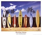 IMAGE OF Starting Lineup FINEST BRAND CANVAS Print With Added Heavy BRUSHSTROKES Scott Westmoreland 17x14