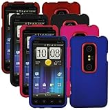 GTMax Hard Rubber Protector Cover Cases ( Black, Red, Hot Pink, Blue ) For  ....