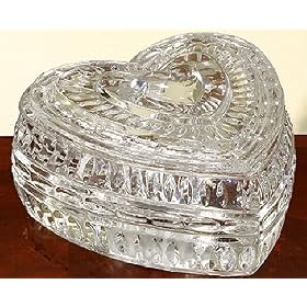 LAMPS BEAUTIFUL Crystal 'Heart' Music Box 4.5" Tall--Excellent customer service--see our feedback.