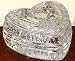 LAMPS BEAUTIFUL Crystal 'Heart' Music Box 4.5