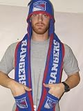 New York Rangers 2011 Team Stripe Hooded Knit Scarf with Pockets