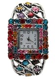 TimerMall OEM - Montre Femme - Quartz - Acier inoxydable - Ladi'Argent Bracelet Color?? Rhin bo?tier??tallique Sport Watches