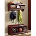 Entry-area storage bench & wall shelf: Downloadable Woodworking Plan