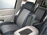 NEO SUPREME - Silver and Black Neoprene CUSTOM Seatcovers - Toyota Tundra (2007-2007 ) - Front Low Back Buckets w/ Adjustable Headrests and Pass. Fold-Flat Seat (1 Pair)