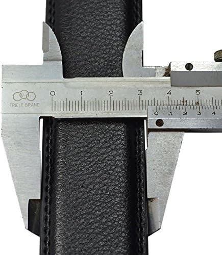 HOT Fashion Men's Genuine Leather Waist Strap Belts Automatic Buckle Black Color 115-130cm 1pc (36)