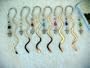 Blue Swarovski Crystal Silver Bookmark with Angel Charm
