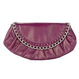 Xhilaration Chain Flap Clutch - Plum