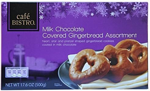 Cafe Bistro Chocolate Covered Gingerbread Assortment 17.6 oz (500g) (Milk Chocolate) by Cafe Bistro