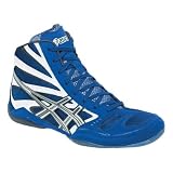 ASICS Men's Split Second 8 Wrestling Shoe,Royal Blue/White/Charcoal,8 M US