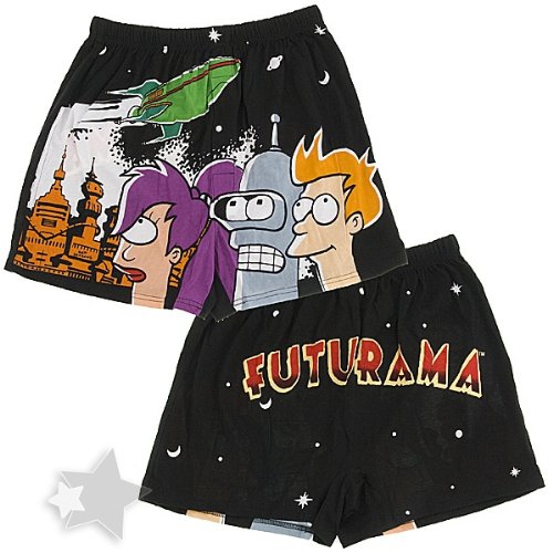 Futurama Black Boxer Shorts for Men