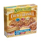 Nature Valley Chewy Granola Bars, Variety Pack (Vanilla Yogurt, Strawberry Yogurt, Blueberry Yogurt), 6-Count Boxes (Pack of 12)