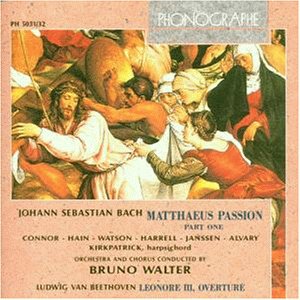 CD-Charts  Search : St. Matthew's Passion/Leonore (Walter, Vienna Po)