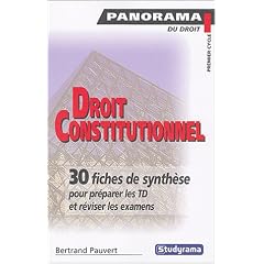 Droit Constitutionnel : Th�orie g�n�rale - Ve R�publique