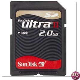SanDisk SDSDH-2048-901 2 GB Ultra II Secure Digital Memory Card (Retail Package)