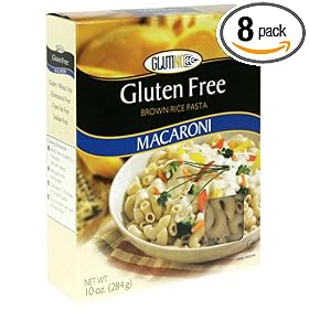 Glutino Gluten-Free Brown Rice Pasta, Macaroni, 10-Ounce Packages (Pack of 8)