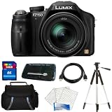 Panasonic DMC-FZ150K 12.1 MP Digital Camera with CMOS Sensor and 24x Optical Zoom (Black) + 16GB Premium Accessory Kit