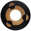 32mm Double Flare Black and Crocodile Wood Tunnel