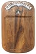 Wood Fleur De Lis Rectangle Cutting Board 16 1/4L x 10 1/4"W
