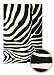 Zebra Wool Animal Print Rug Chandra Rugs Janelle 2645 Off White 5'0
