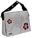 Laurex Notebook/Laptop/Messenger Bag (Silver Petal)- with removable pouch