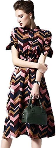 MoonlightCity Women Spring Autumn Summer Fashion Temperament A-line Dress Red L